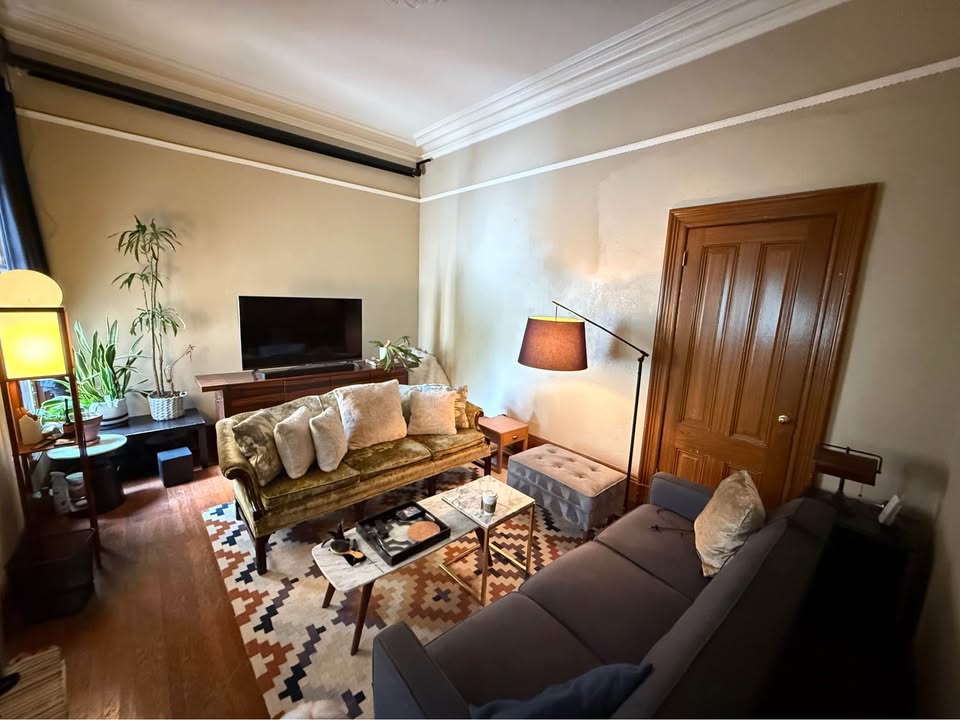 Living room with TV and couches