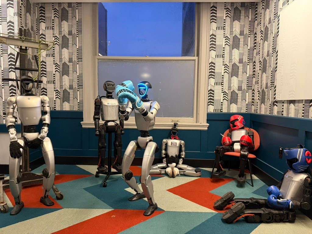 Humanoid robots in the robotics lab